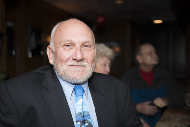 Bob Bak all dressed up at the Holiday Party