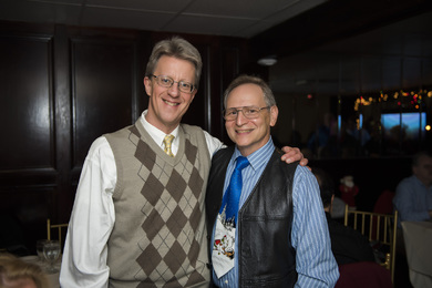 Steve and Dennis at the Holiday Party