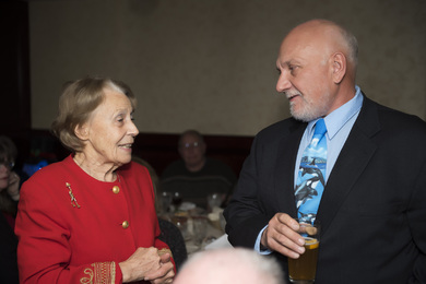 Vreni and Bob at the Holiday Party